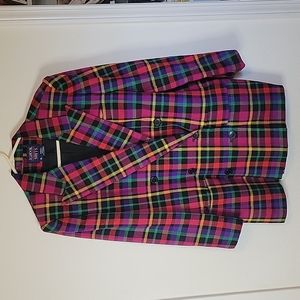 J.G. Hook size 14 Plaid blazer